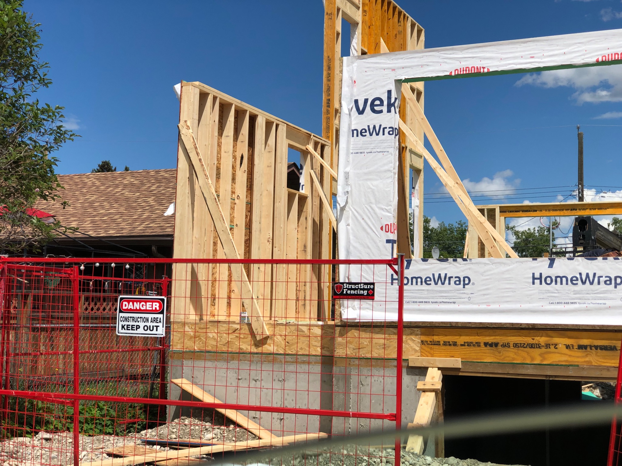 Framing progress view
